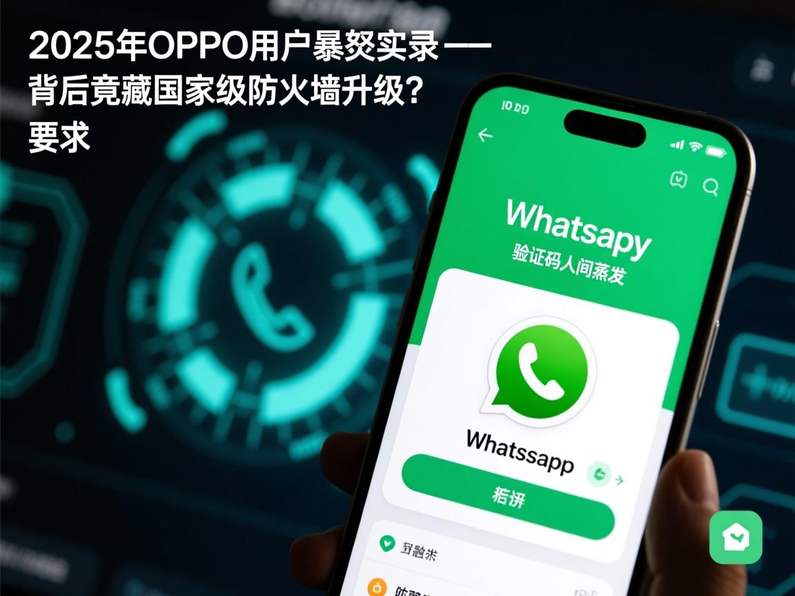 2025年OPPO用户暴怒实录,WhatsApp验证码人间蒸发,背后竟藏国家级防火墙升级?