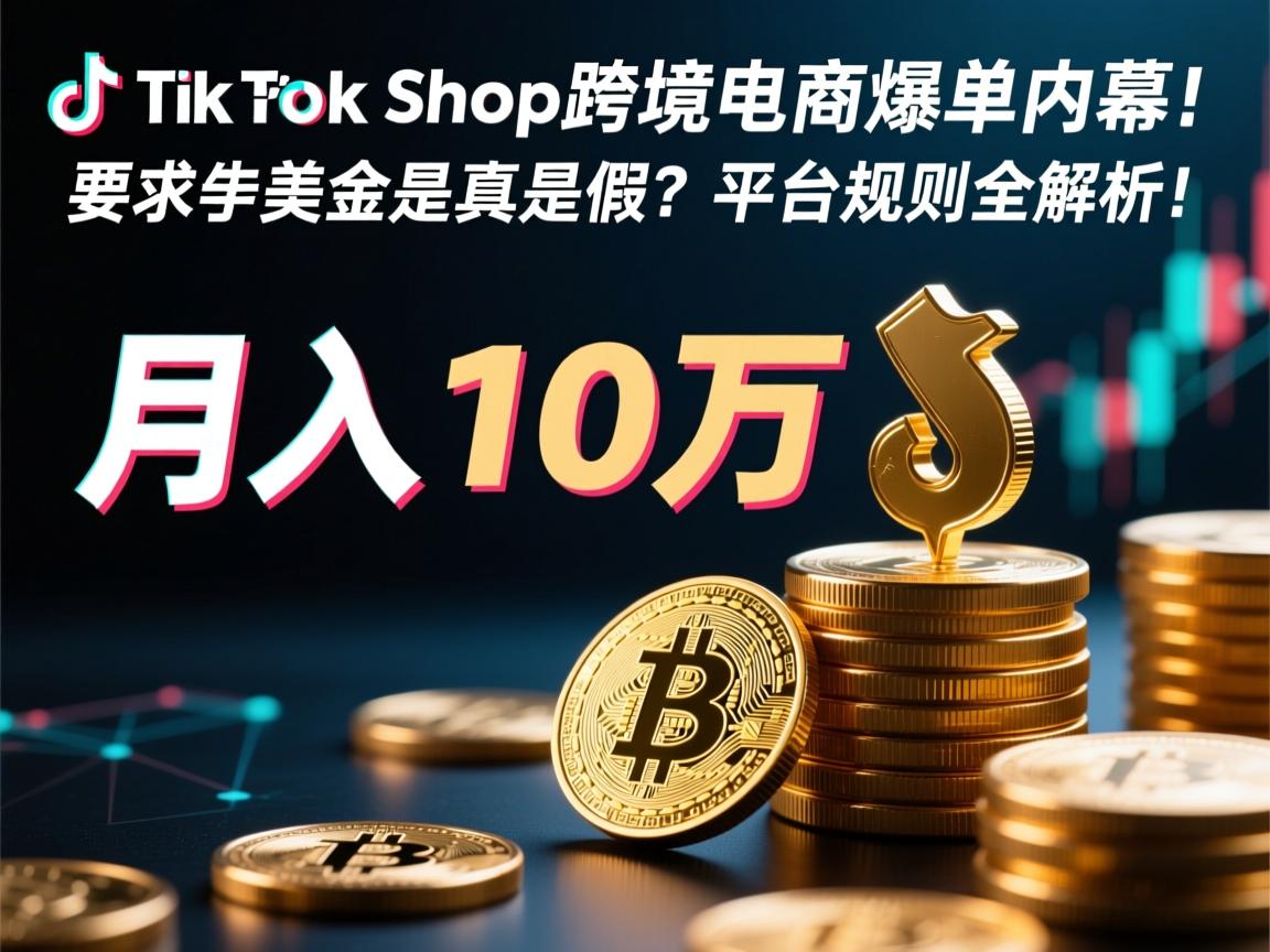TikTok Shop跨境电商爆单内幕，月入10万美金是真是假？平台规则全解析！