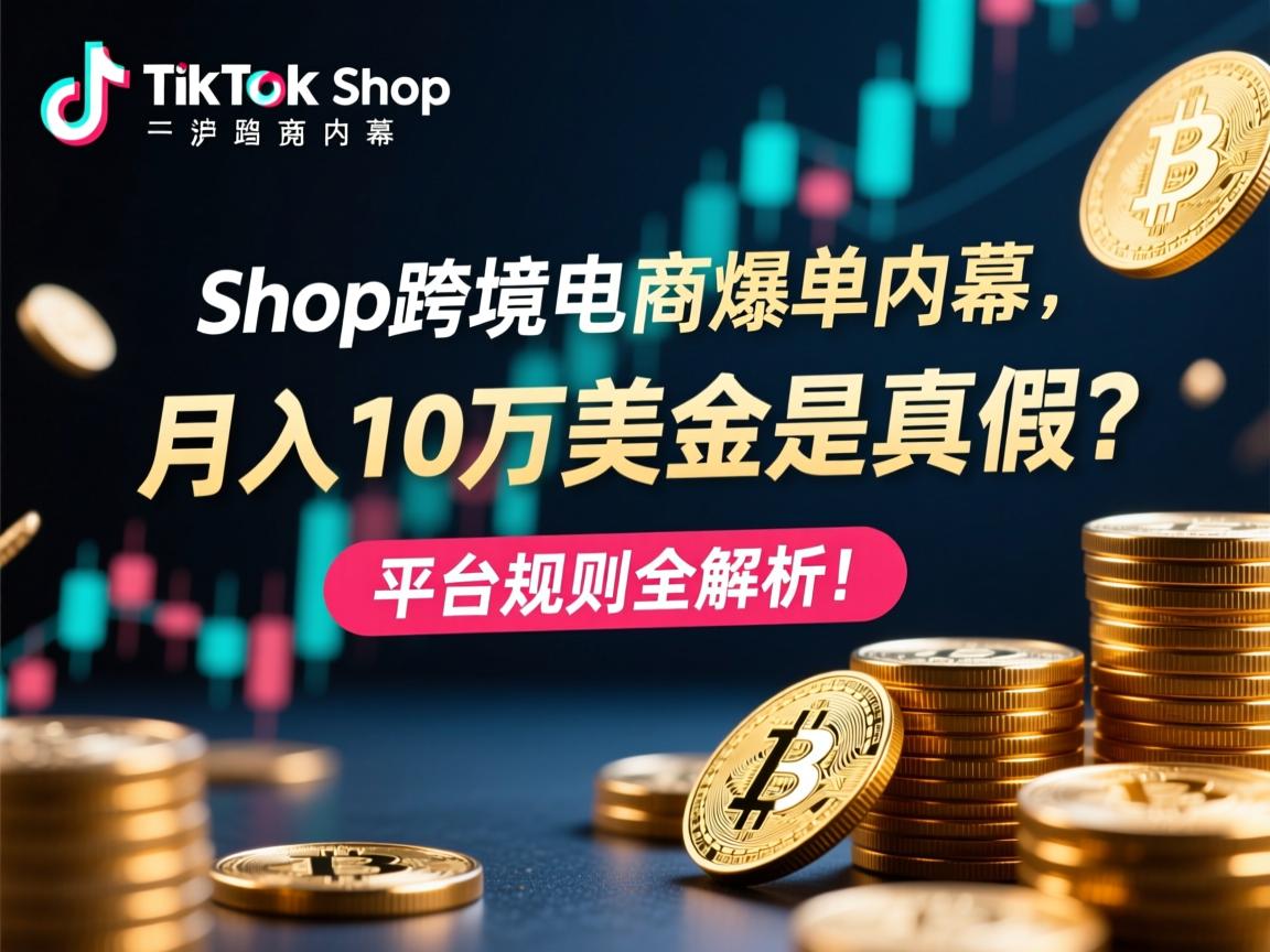 TikTok Shop跨境电商爆单内幕,月入10万美金是真是假?平台规则全解析!