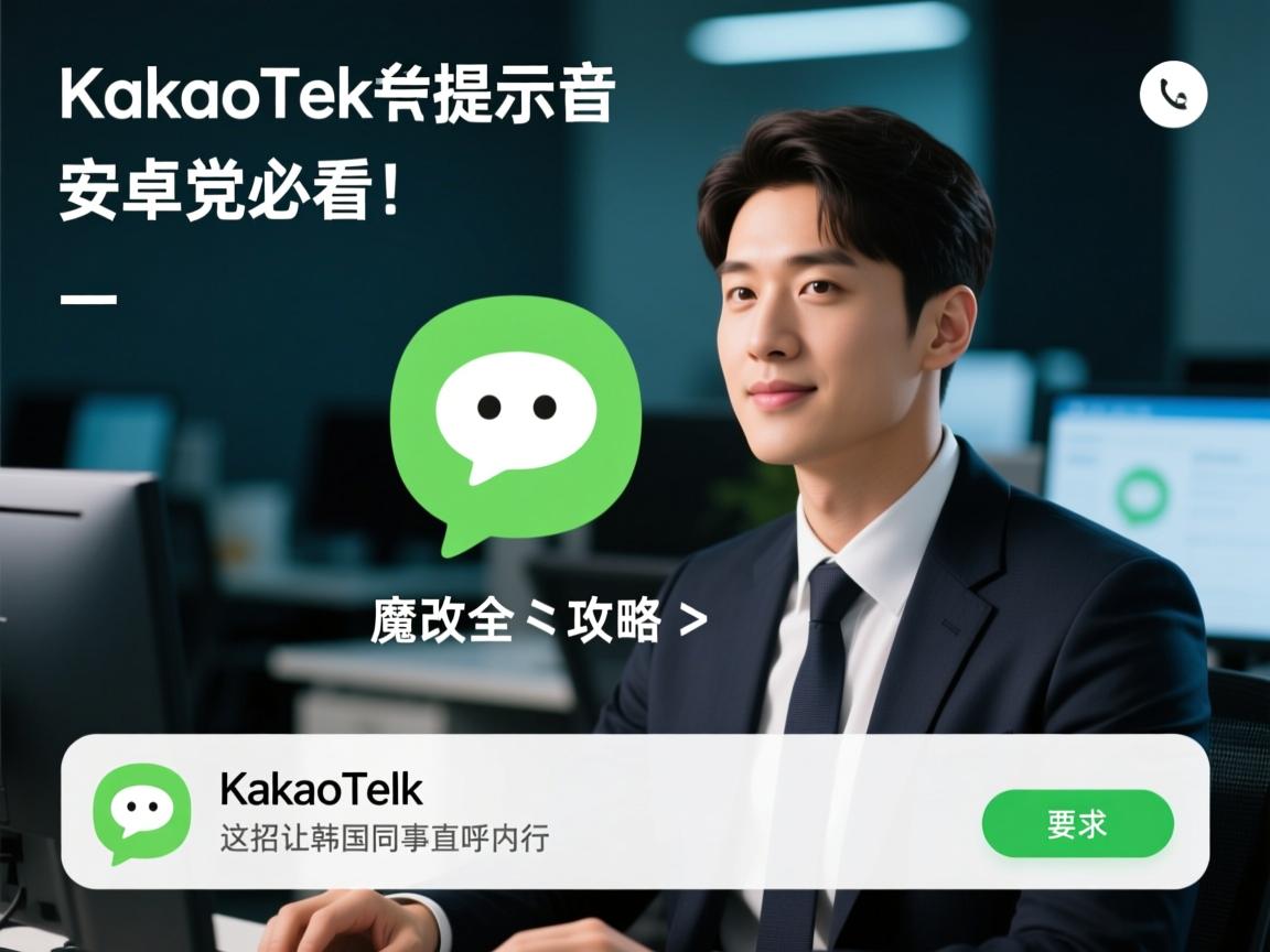 安卓党必看!KakaoTalk提示音魔改全攻略,这招让韩国同事直呼内行