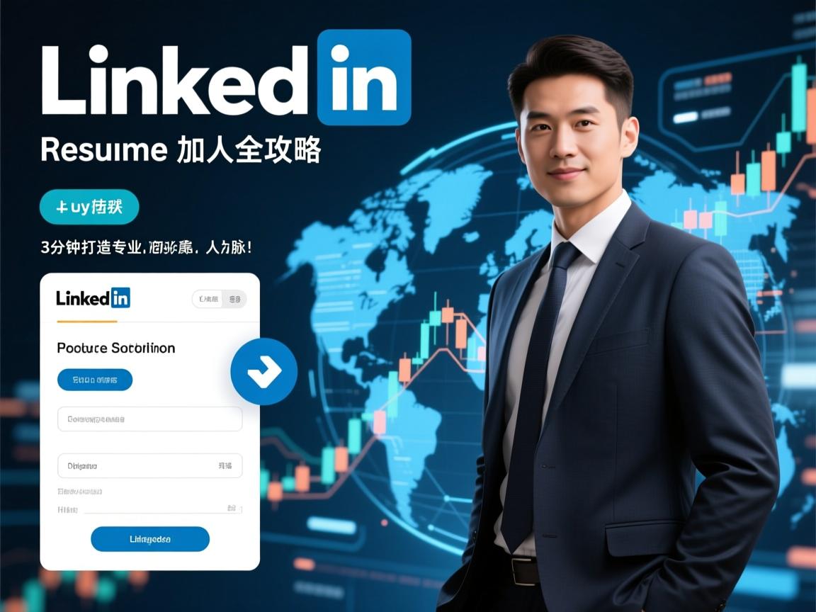 LinkedIn简历上传与加人全攻略,3分钟打造专业形象,高效拓展全球人脉!