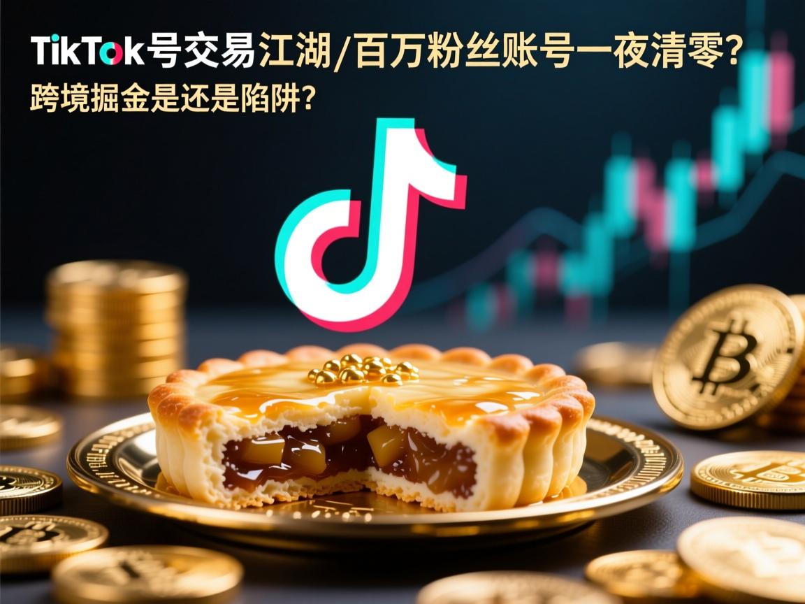 TikTok账号交易江湖,百万粉丝账号一夜清零,跨境掘金是馅饼还是陷阱?
