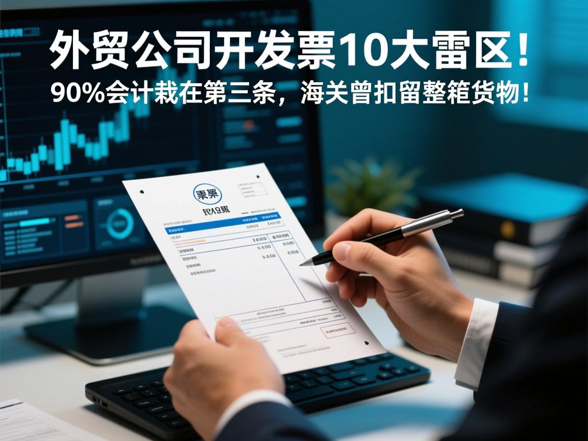 外贸公司开发票的10大雷区!90%会计栽在第三条,海关曾扣留整柜货物!