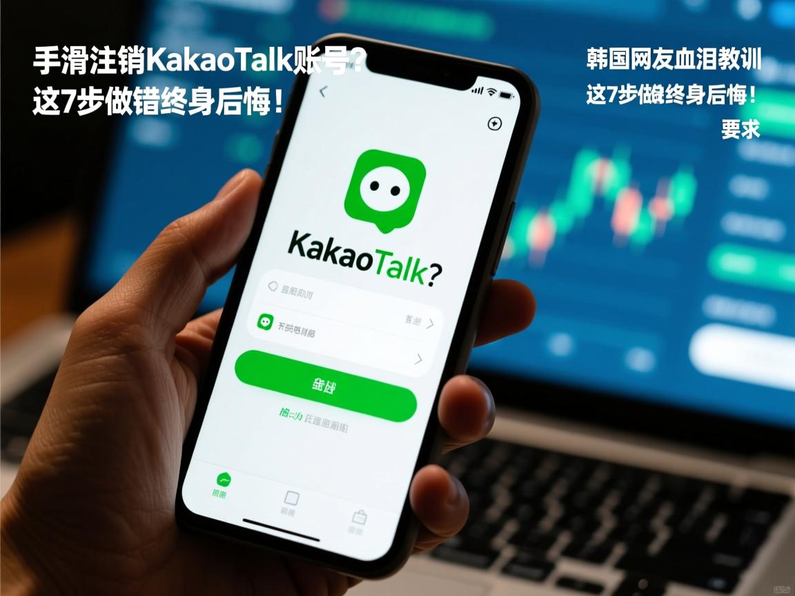 手滑注销KakaoTalk账号?韩国网友血泪教训,这7步做错终身后悔!