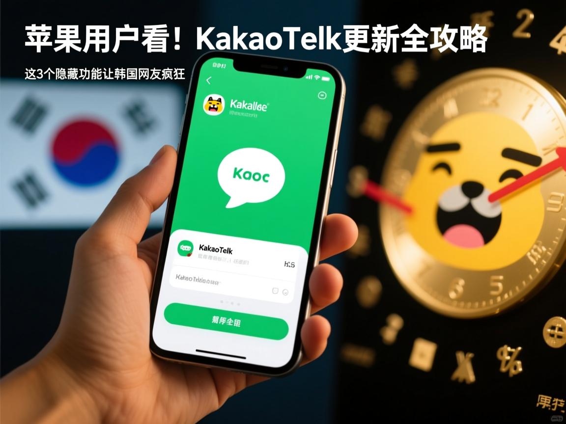 苹果用户必看!KakaoTalk更新全攻略,这3个隐藏功能让韩国网友疯狂