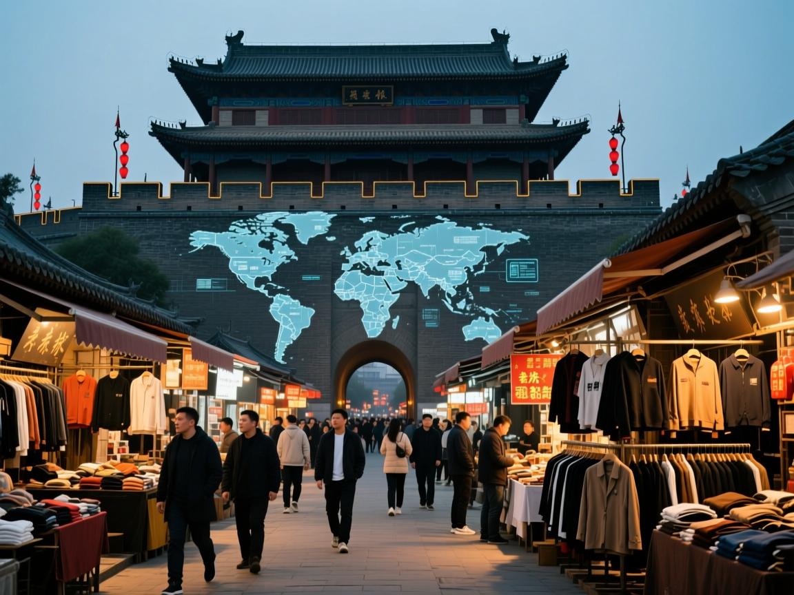 西安城墙根下的洋货江湖!外贸男装老炮私藏地图流出🔥