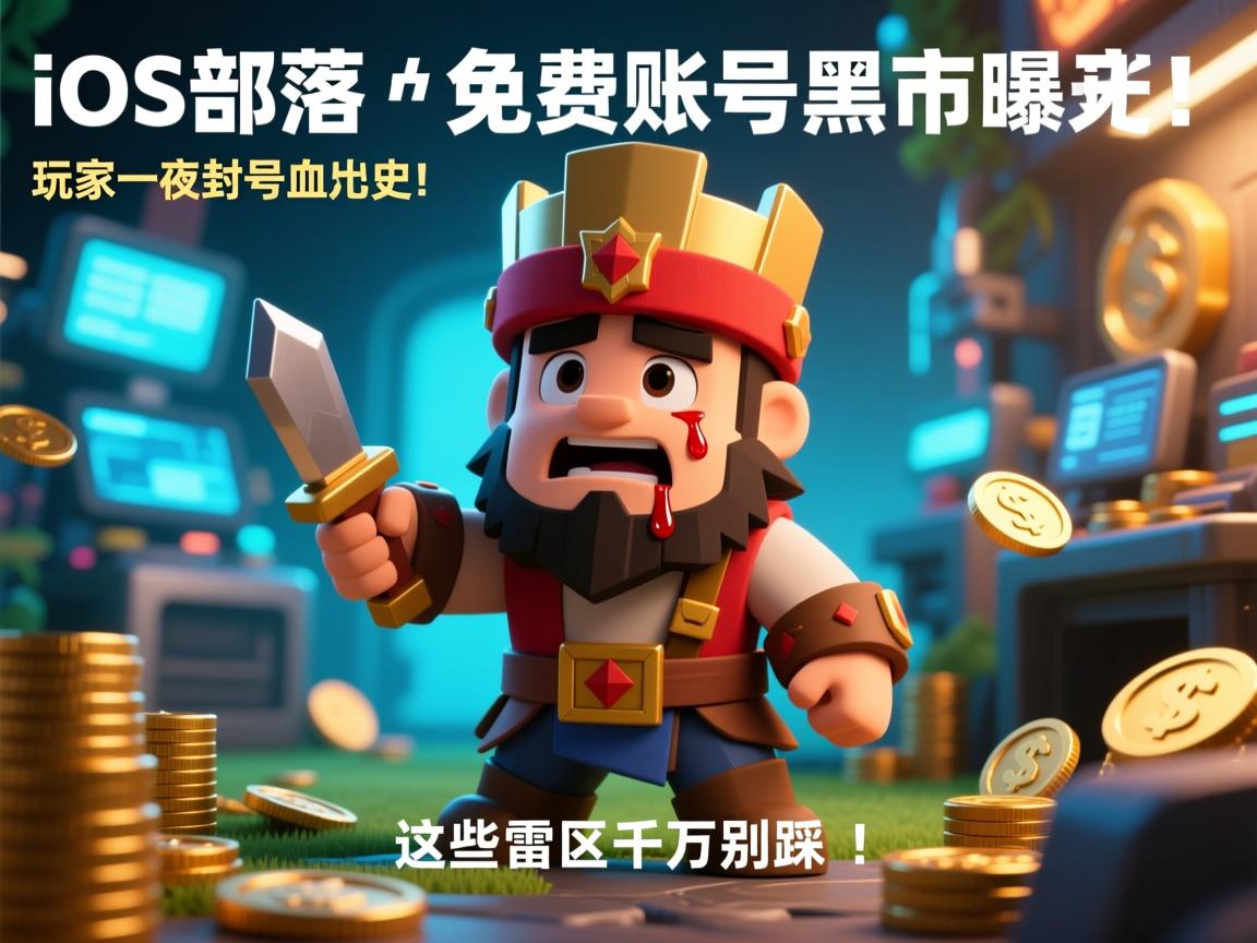 iOS部落冲突免费账号黑市曝光!玩家一夜封号血泪史,这些雷区千万别踩