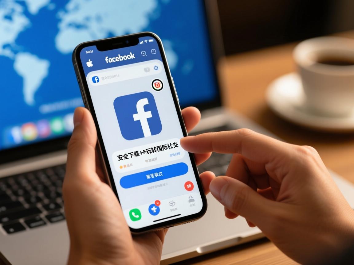苹果手机装Facebook全攻略!安全下载+避坑指南,手把手教你玩转国际社交