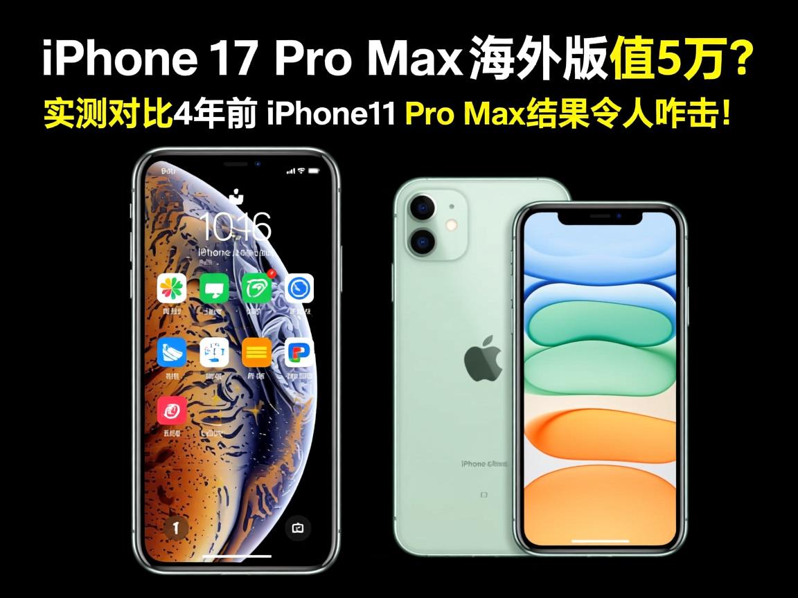 iPhone 17 Pro Max海外版值5万?实测对比4年前的iPhone 11 Pro Max,结果令人咋舌!