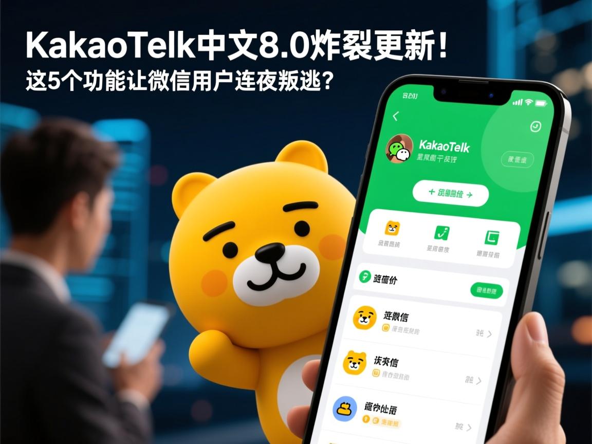 KakaoTalk中文8.0炸裂更新!这5个功能让微信用户连夜叛逃?