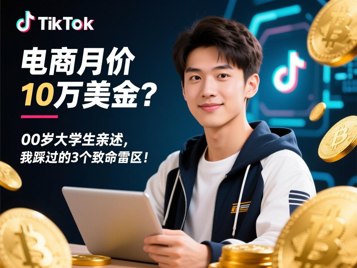 TikTok电商月入10万美金?00后大学生亲述,我踩过的3个致命雷区!