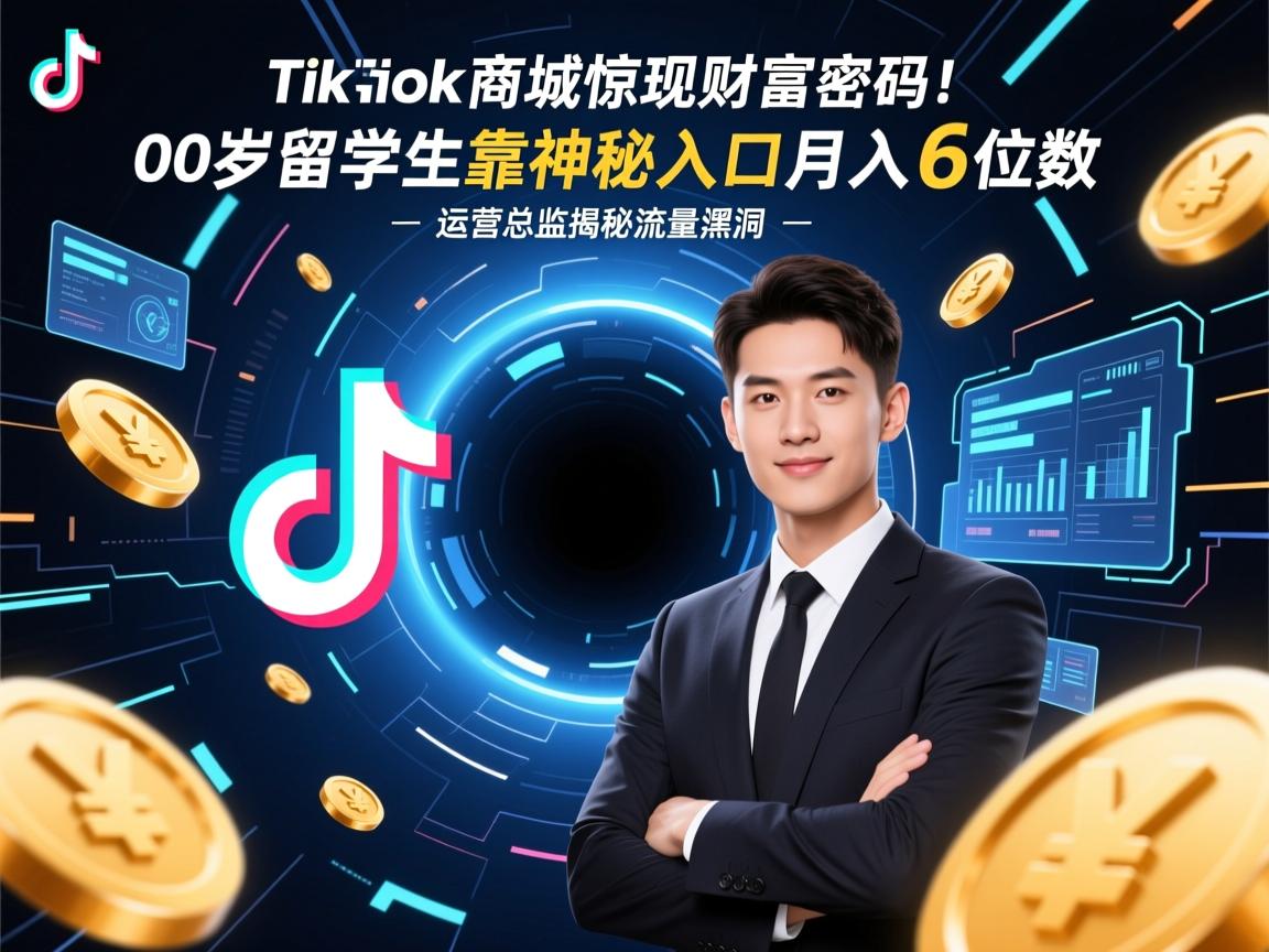 TikTok商城惊现财富密码!00后留学生靠神秘入口月入6位数,运营总监揭秘流量黑洞