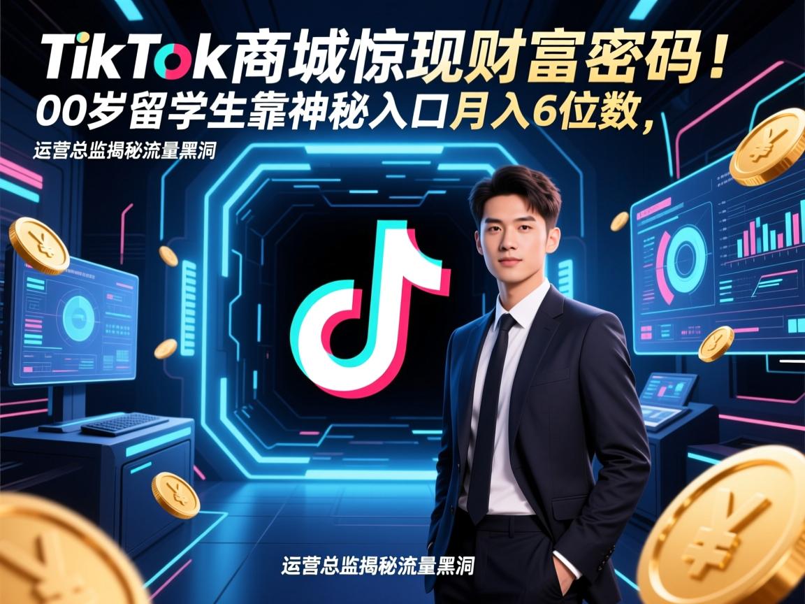 TikTok商城惊现财富密码!00后留学生靠神秘入口月入6位数,运营总监揭秘流量黑洞