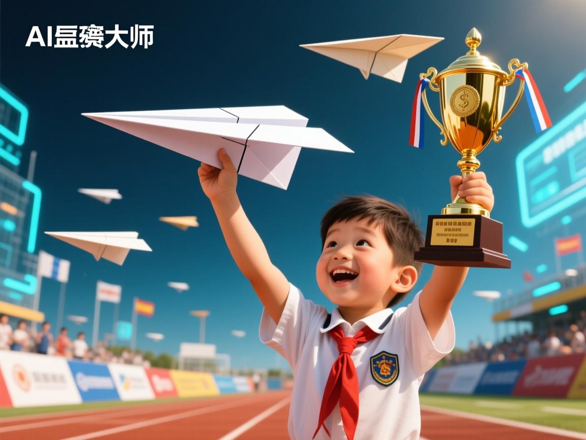 AI重构童年经典!纸飞机大师赛冠军亲授7步神技,滞空58秒破纪录秘籍曝光