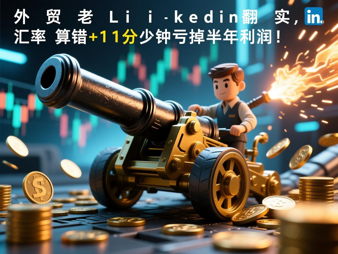 外贸老炮LinkedIn翻车实录,汇率算错1分钟亏掉半年利润!