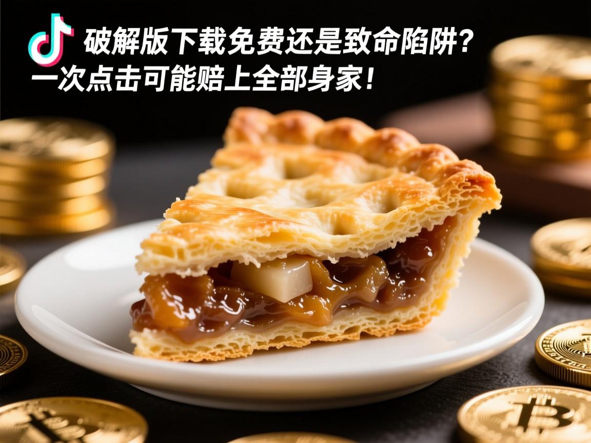 TikTok破解版下载,免费馅饼还是致命陷阱?网友惊呼,一次点击可能赔上全部身家!