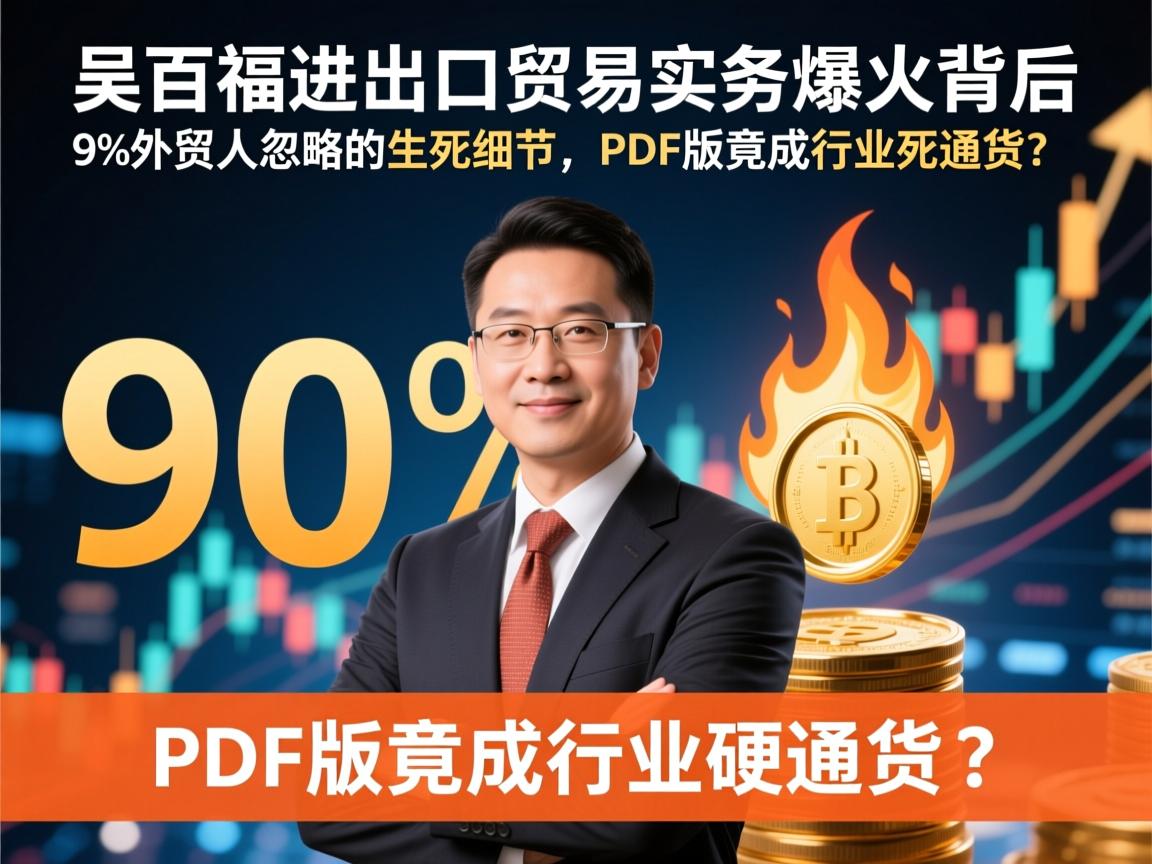 吴百福进出口贸易实务爆火背后,90%外贸人忽略的生死细节,PDF版竟成行业硬通货?