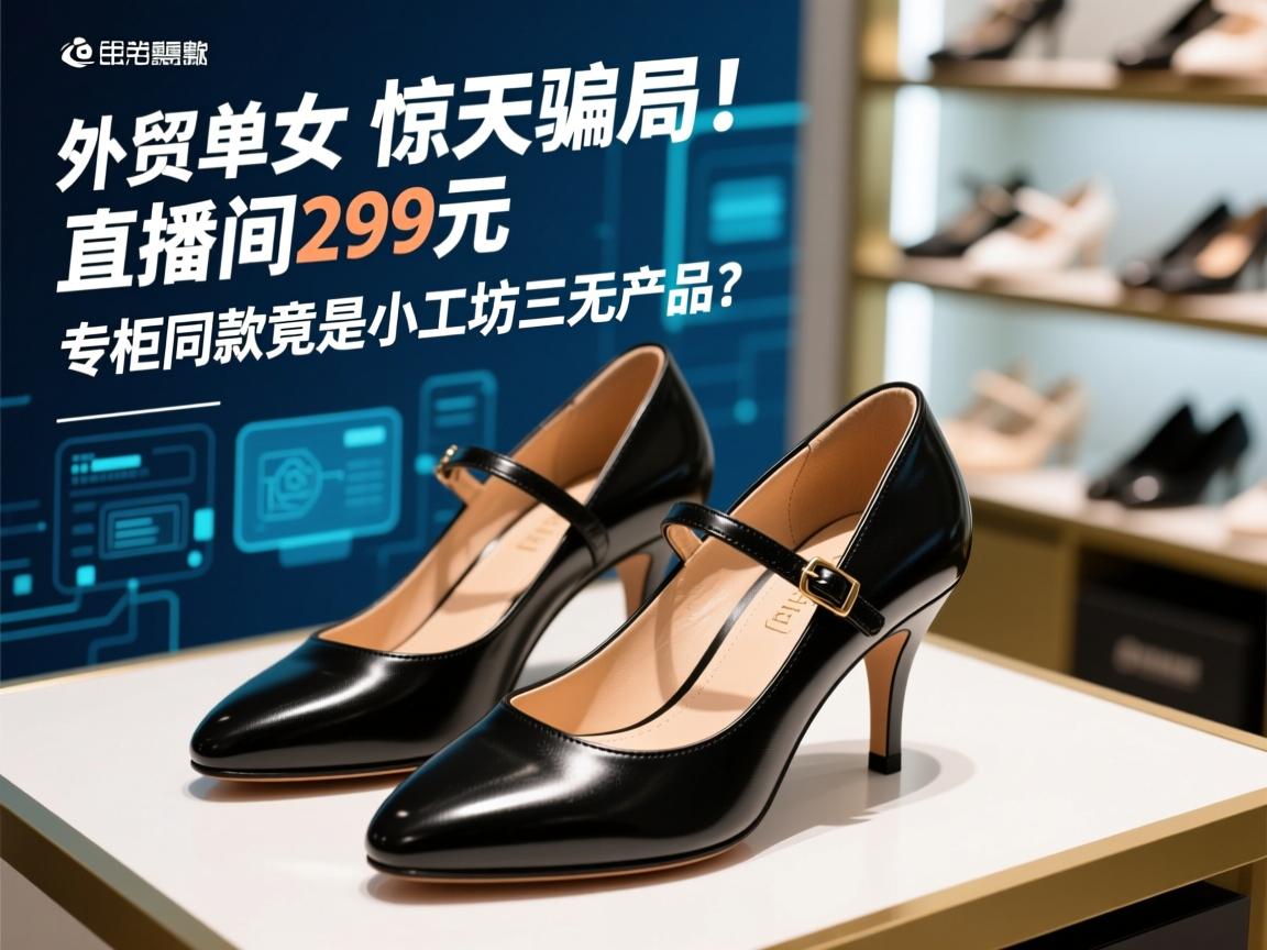外贸尾单女鞋惊天骗局!直播间299元专柜同款竟是小作坊三无产品?