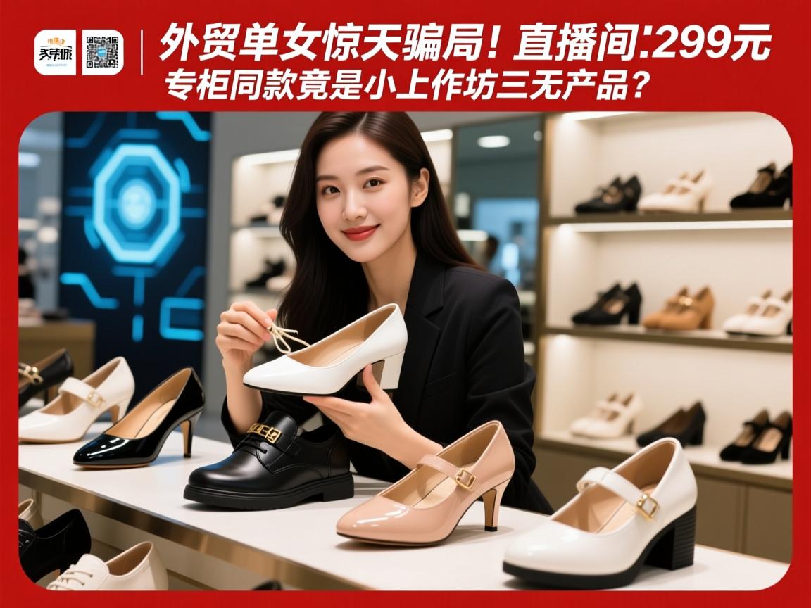 外贸尾单女鞋惊天骗局!直播间299元专柜同款竟是小作坊三无产品?