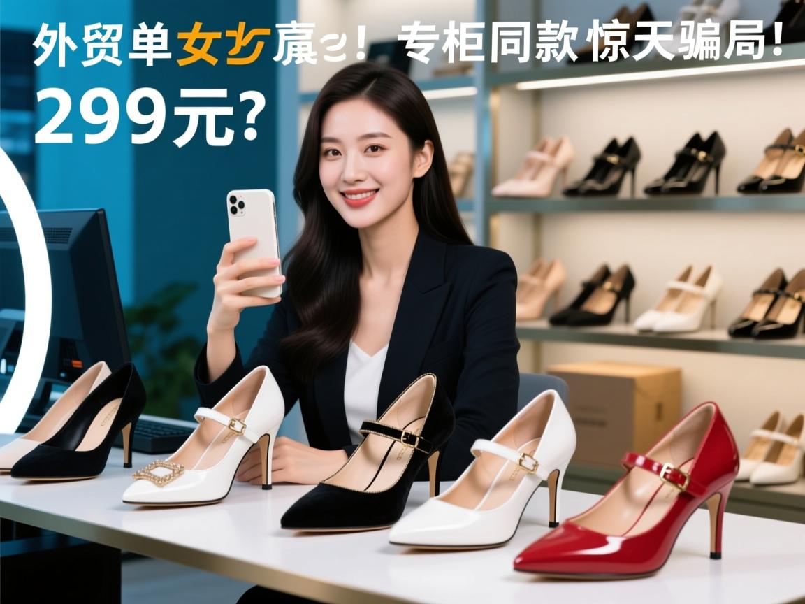 外贸尾单女鞋惊天骗局!直播间299元专柜同款竟是小作坊三无产品?