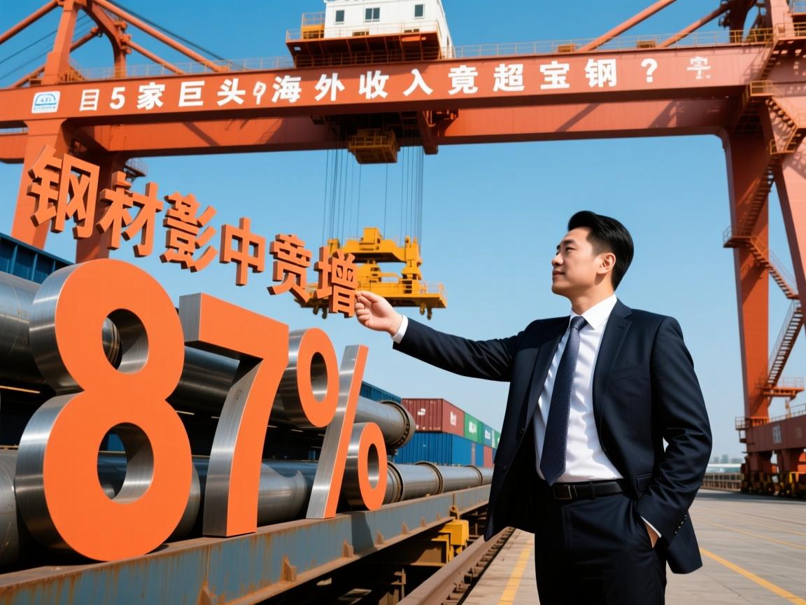 钢材出口暴增87%这5家上市公司赚翻,神秘巨头海外收入竟超宝钢?