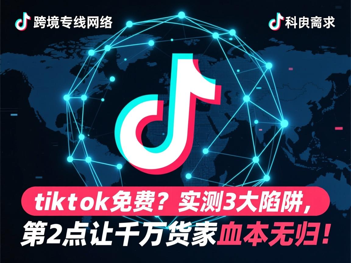 跨境专线网络tiktok免费?实测3大陷阱,第2点让千万卖家血本无归!