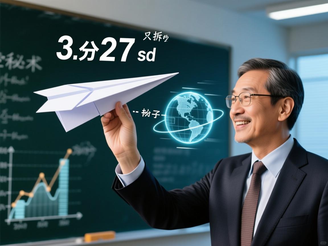 纸飞机滞空秘术,物理教授亲授,3分27秒飞行纪录背后的科学拆解