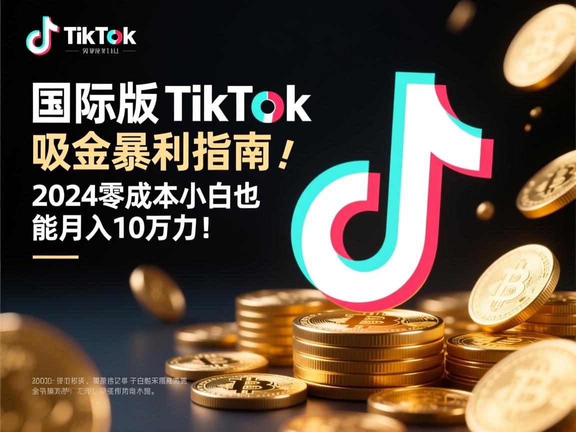 国际版TikTok吸金暴利指南,2024零成本小白也能月入10万刀!