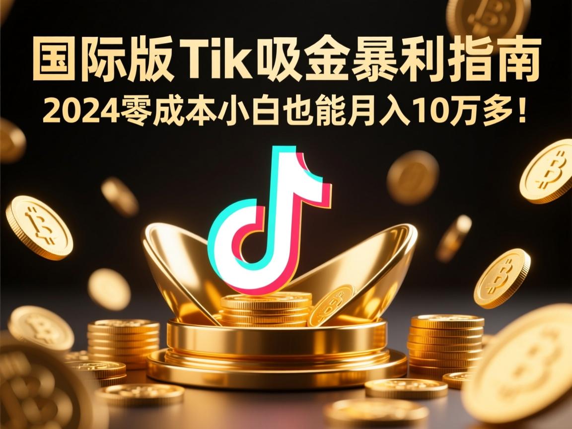 国际版TikTok吸金暴利指南,2024零成本小白也能月入10万刀!