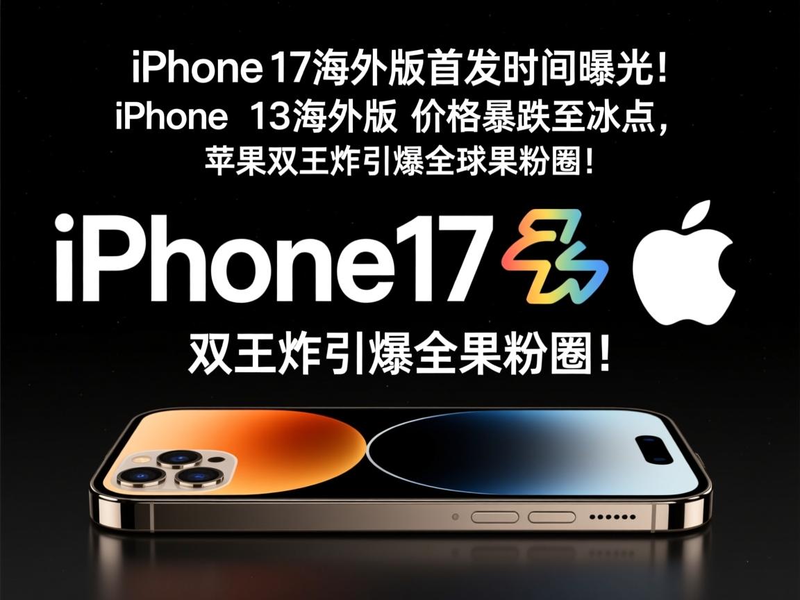 iPhone 17海外版首发时间曝光!iPhone 13海外版价格暴跌至冰点,苹果双王炸引爆全球果粉圈!