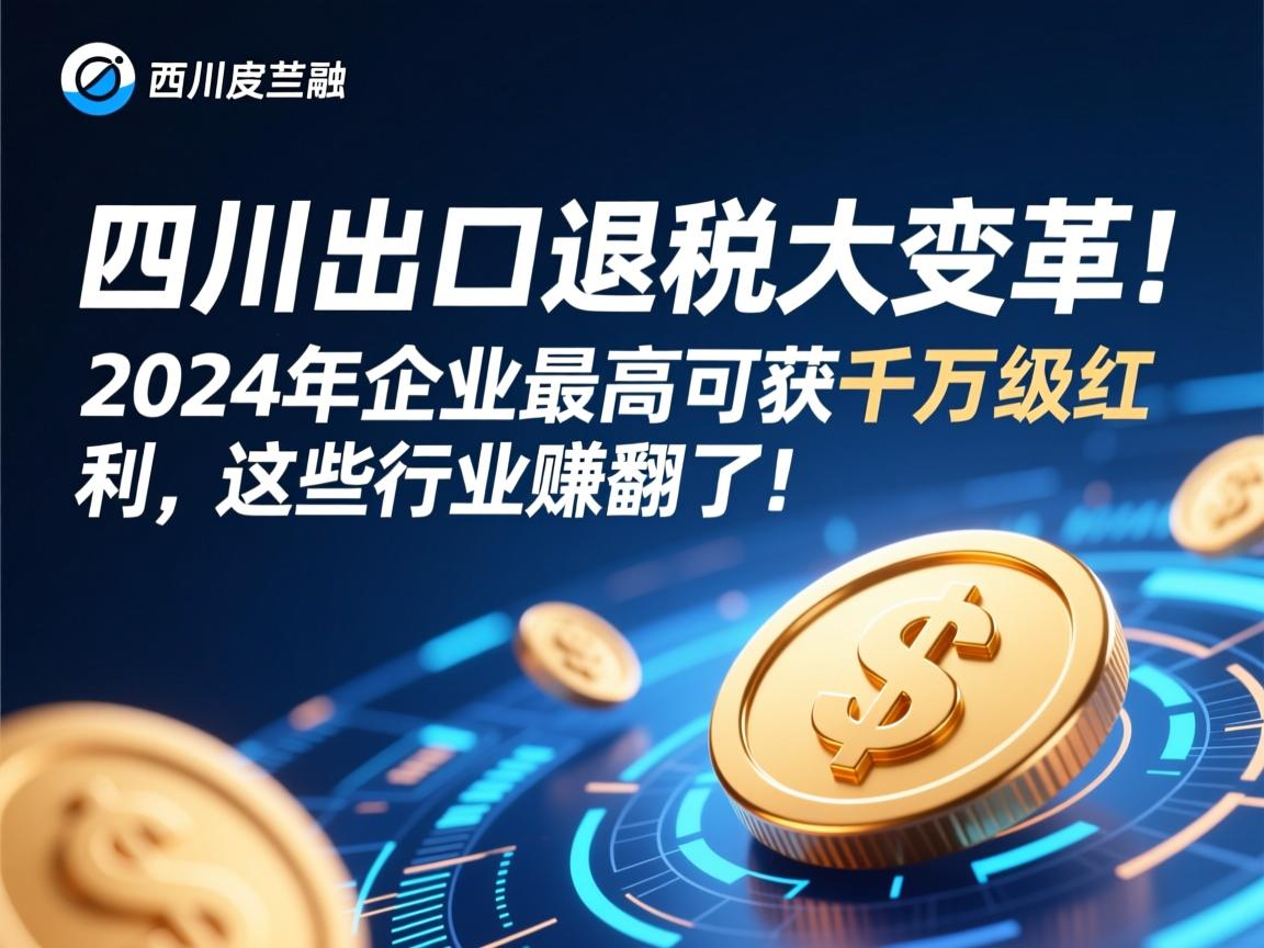 四川出口退税大变革!2024年企业最高可获千万级红利,这些行业赚翻了!