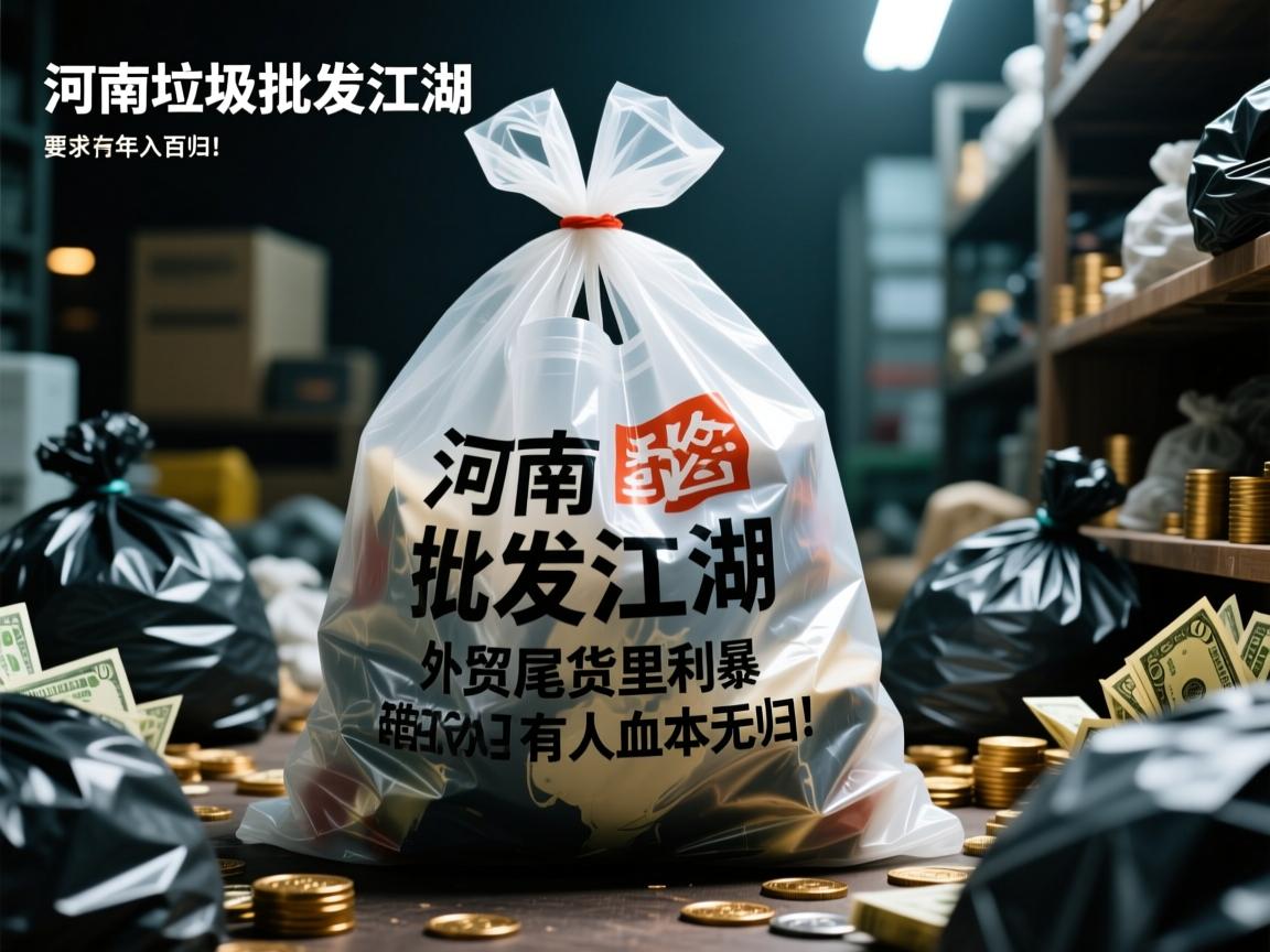 河南垃圾袋批发江湖,外贸尾货里的暴利与陷阱,有人年入百万,有人血本无归!