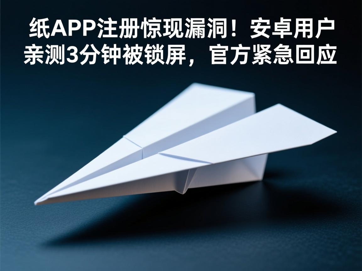 纸飞机APP注册惊现漏洞!安卓用户亲测3分钟被锁屏,官方紧急回应