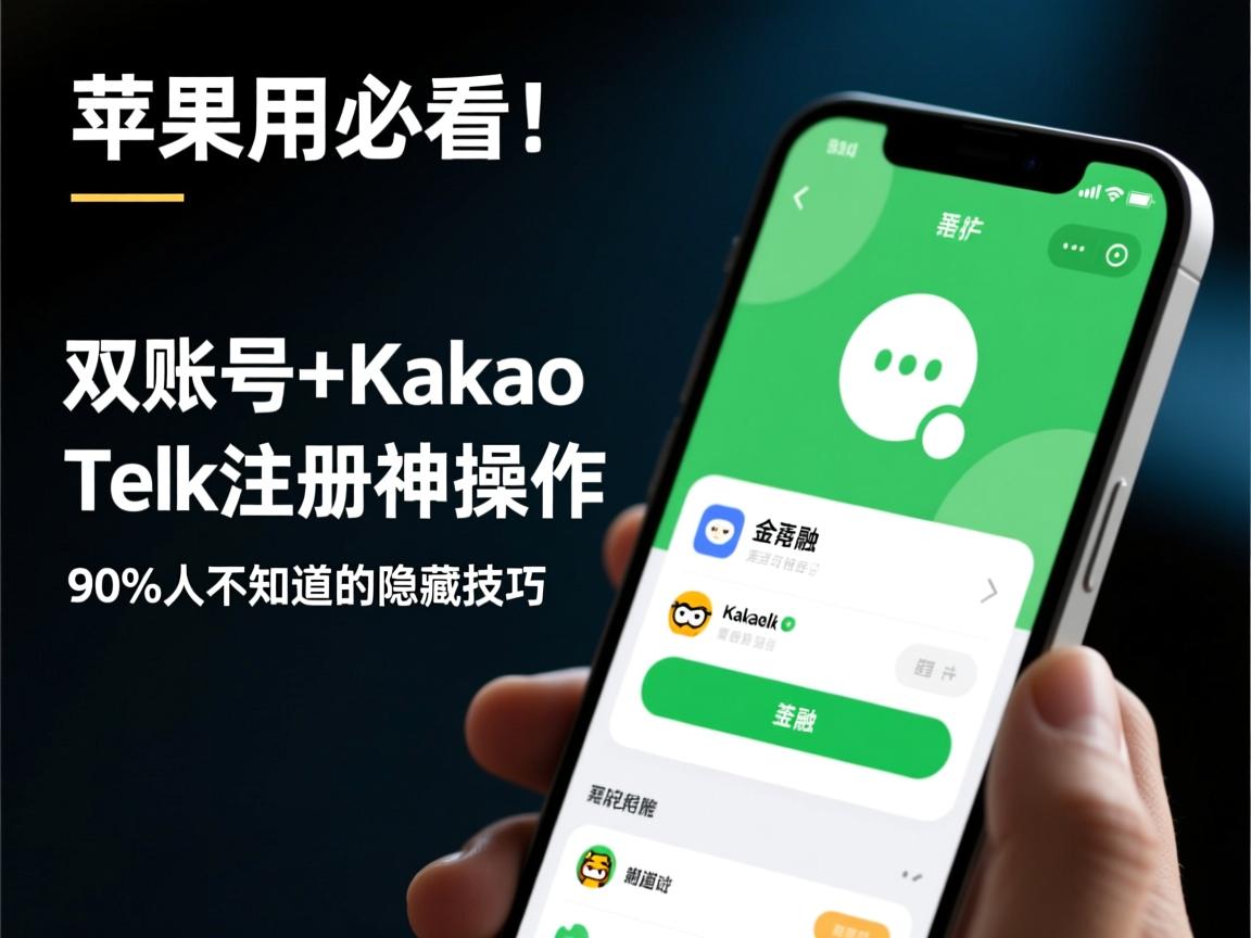 苹果用户必看!双账号+KakaoTalk注册神操作,90%人不知道的隐藏技巧