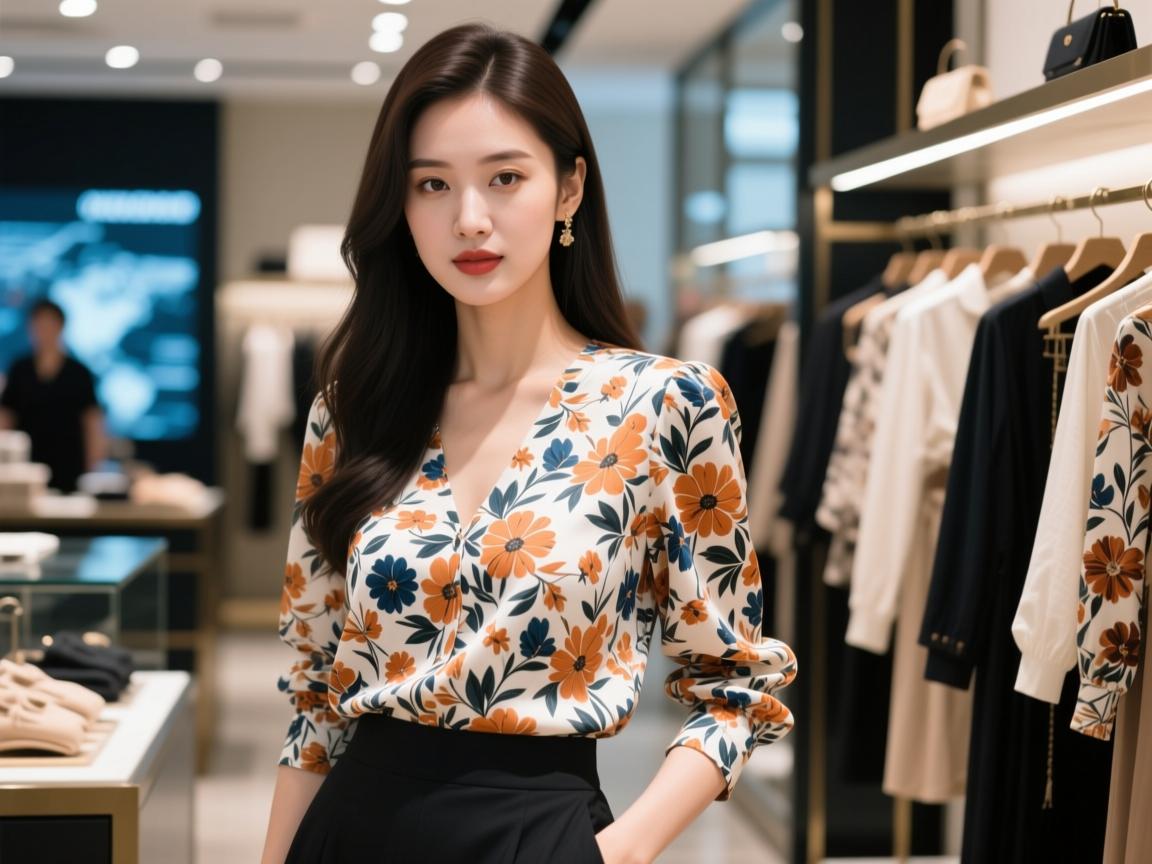 外贸碎花上衣穿搭翻车现场!3招逆袭成氛围感女神,网友,比专柜贵三倍也值了