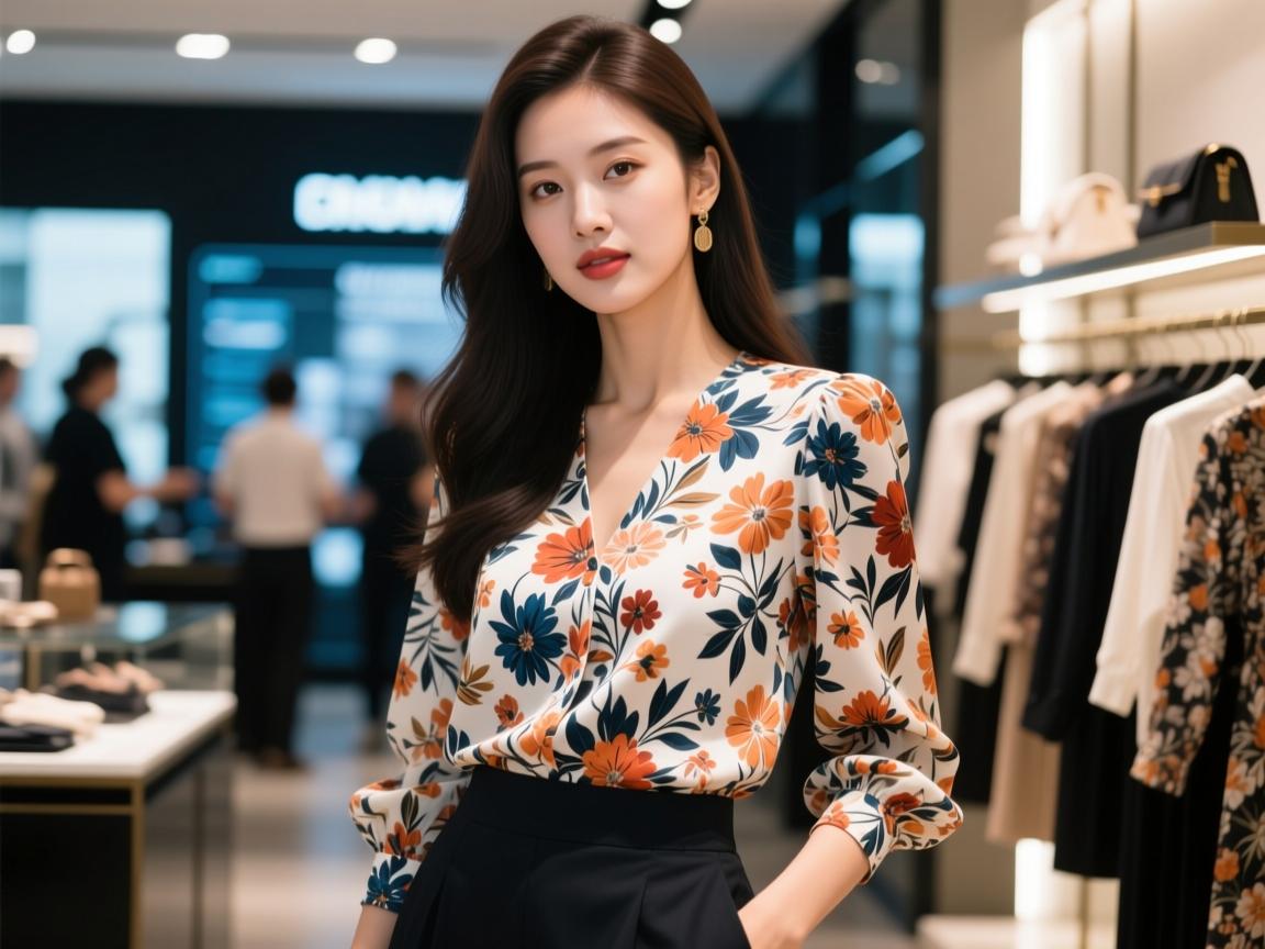 外贸碎花上衣穿搭翻车现场!3招逆袭成氛围感女神,网友,比专柜贵三倍也值了