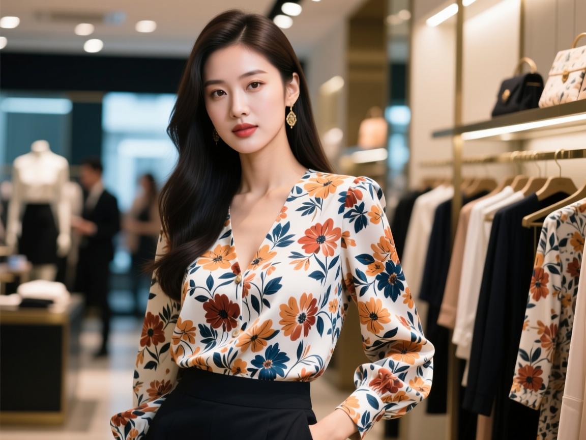 外贸碎花上衣穿搭翻车现场!3招逆袭成氛围感女神,网友,比专柜贵三倍也值了