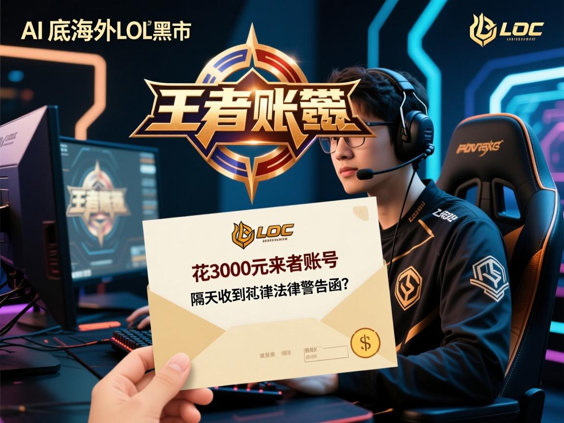 AI起底海外LOL账号黑市!玩家花3000元买来王者账号,隔天收到拳头法律警告函?