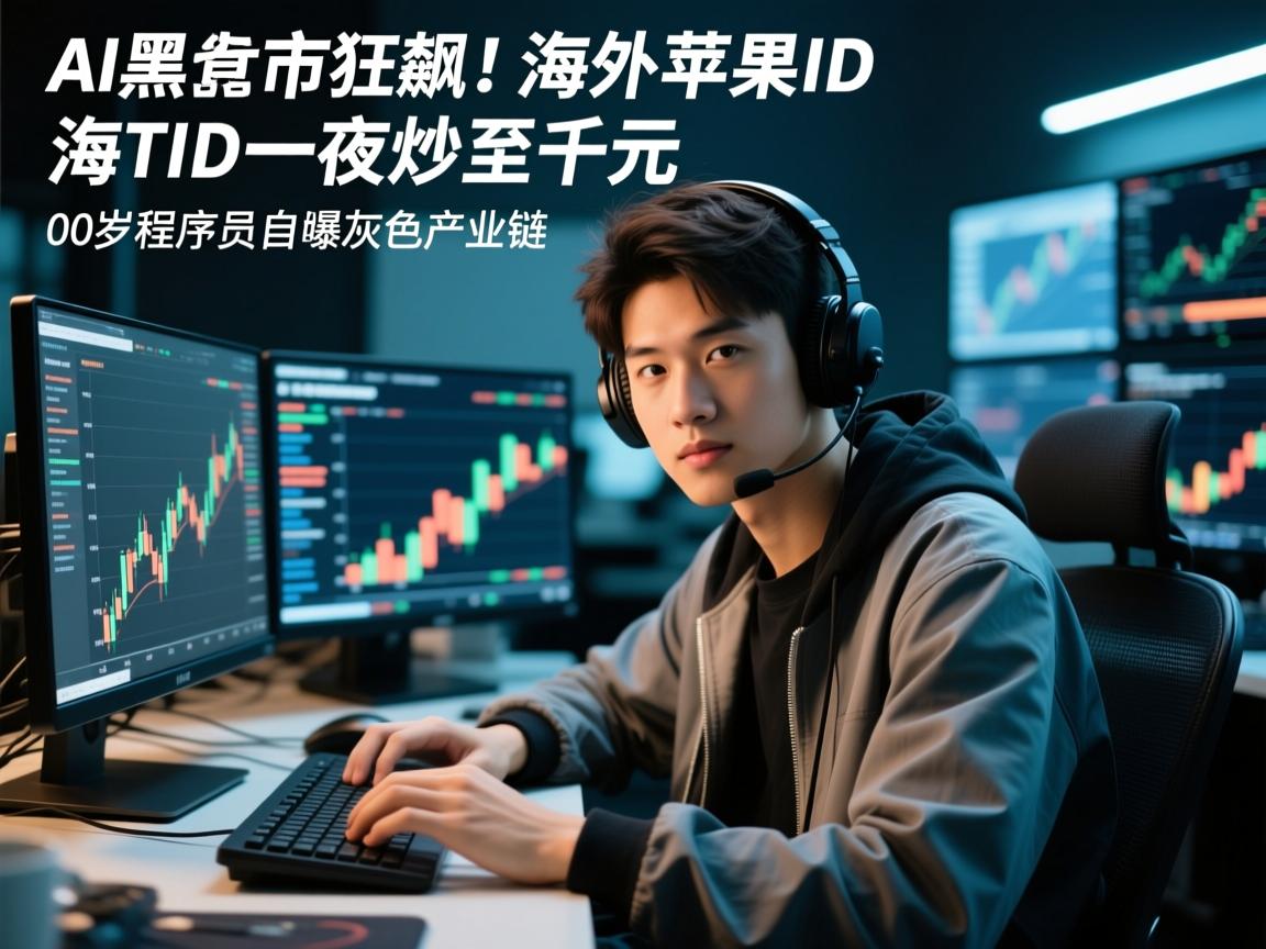 AI黑市狂飙!海外苹果ID一夜炒至千元,00后程序员自曝灰色产业链