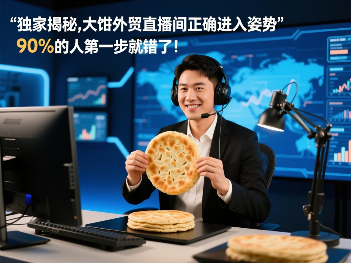 独家揭秘!大饼外贸直播间正确进入姿势,90%的人第一步就错了!