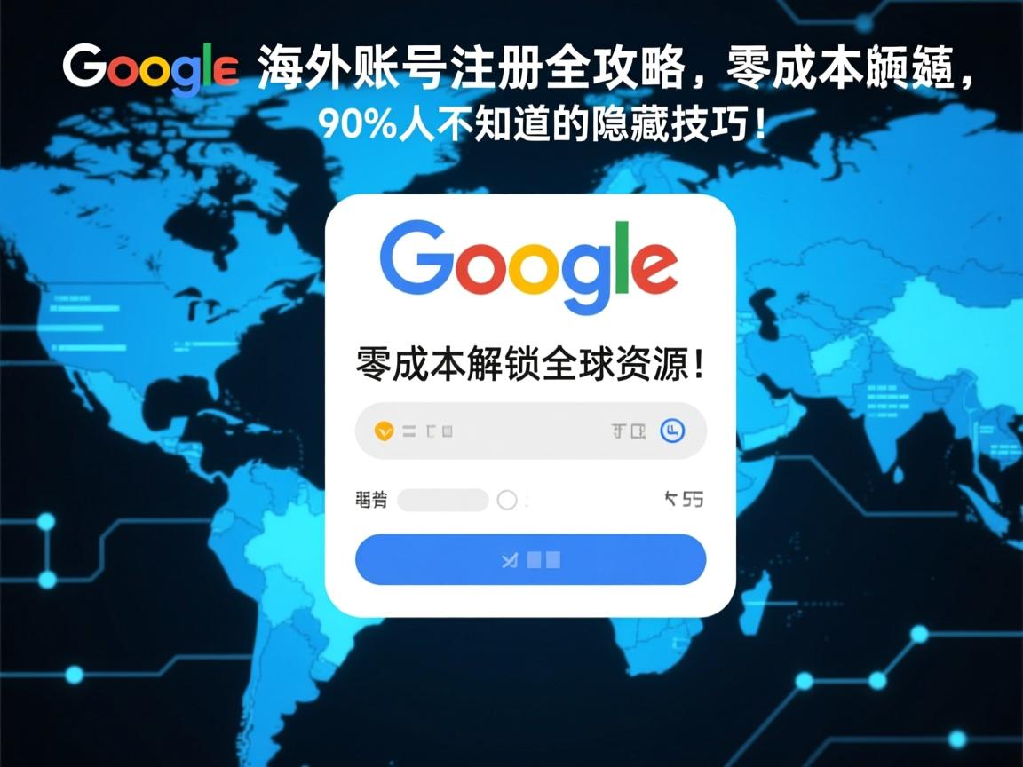 谷歌海外账号注册全攻略,零成本解锁全球资源,90%人不知道的隐藏技巧!