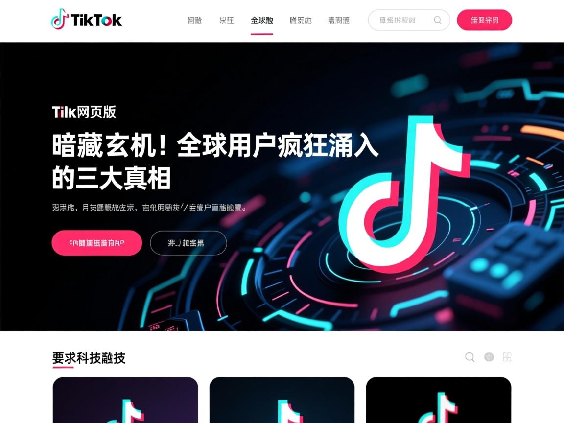 TikTok网页版暗藏玄机！全球用户疯狂涌入的三大真相