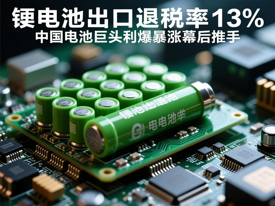 锂电池出口退税率,13%中国电池巨头利润暴涨的幕后推手