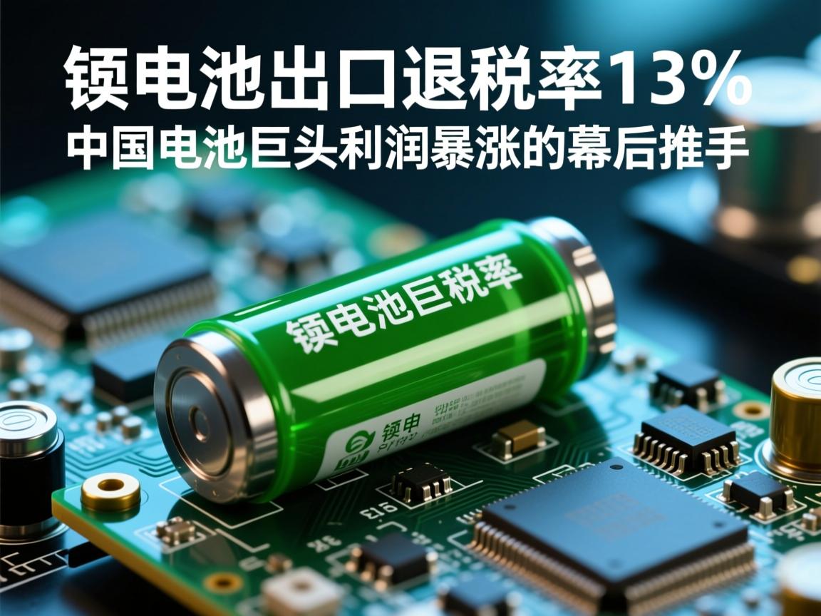 锂电池出口退税率,13%中国电池巨头利润暴涨的幕后推手