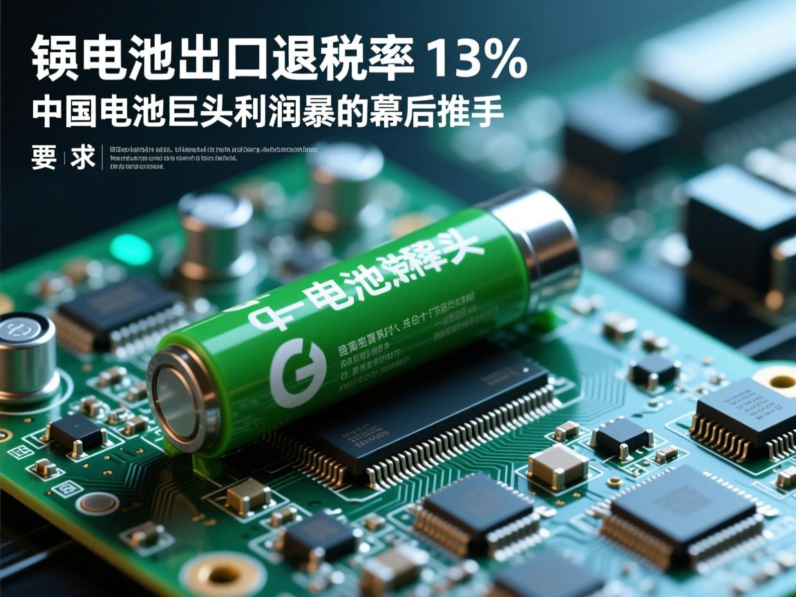 锂电池出口退税率,13%中国电池巨头利润暴涨的幕后推手