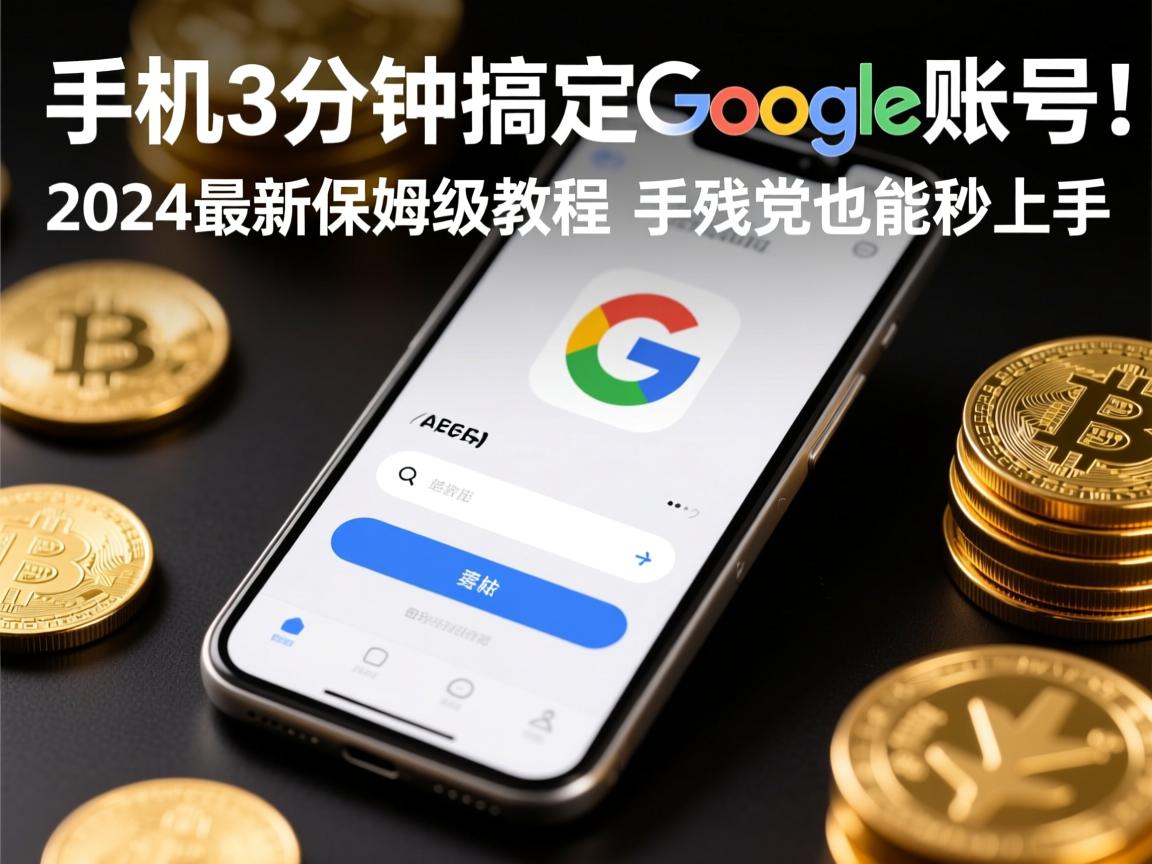 手机3分钟搞定谷歌账号！2024最新保姆级教程，手残党也能秒上手