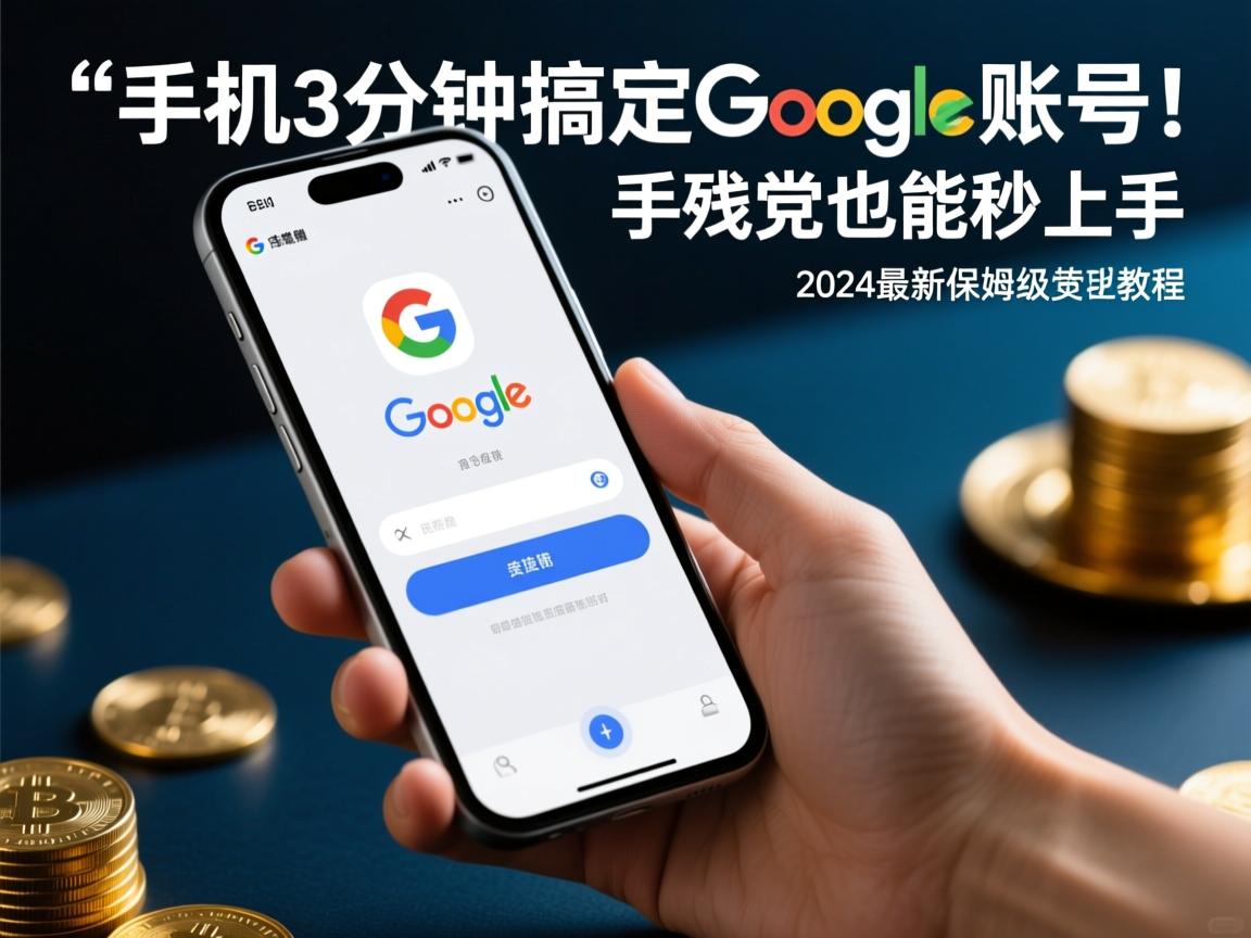 手机3分钟搞定谷歌账号!2024最新保姆级教程,手残党也能秒上手