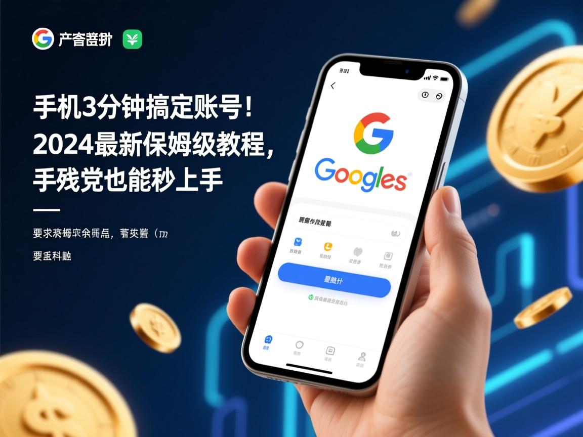 手机3分钟搞定谷歌账号!2024最新保姆级教程,手残党也能秒上手