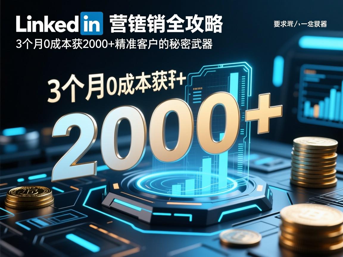 LinkedIn营销全攻略，3个月0成本斩获2000+精准客户的秘密武器