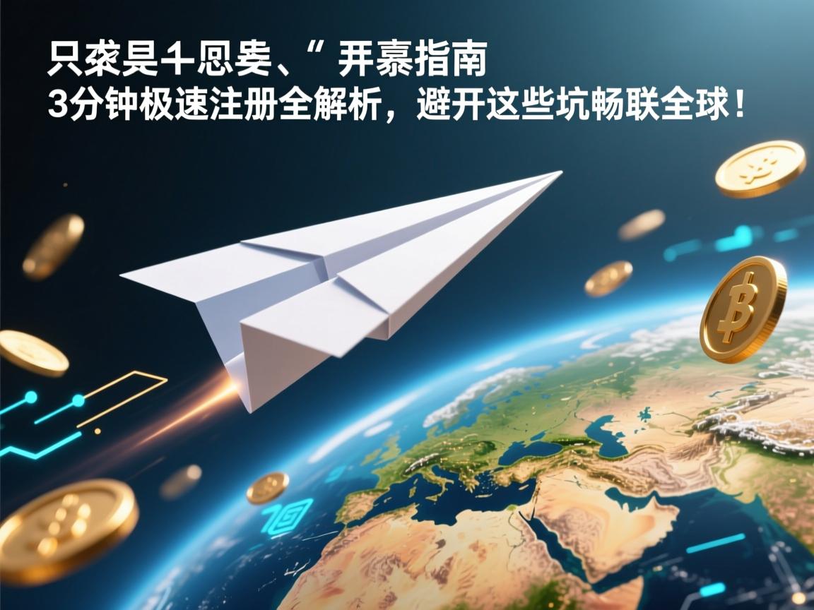 纸飞机腾飞指南，3分钟极速注册全解析，避开这些坑畅联全球！